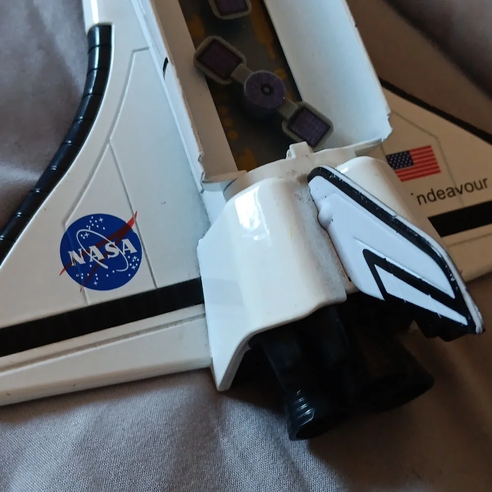 Rocket friction powered Endeavor Nasa metallic